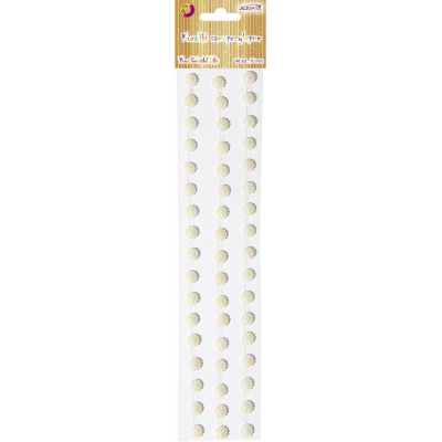 Dżety Koraliki perłowe Samoprzylepne 10mm 48 sztuk